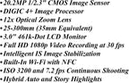 Canon ELPH 360 / IXY 650 Point & Shoot Camera Bundle (Renewed)