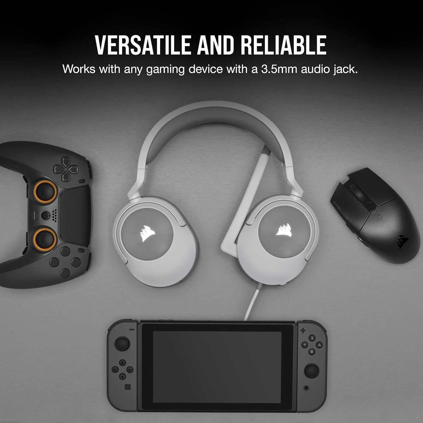 Corsair CA-9011261-NA HS55 Stereo Gaming Headset White