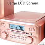 Magnavox MM435M-RG CD Shelf System Bluetooth Rose Gold