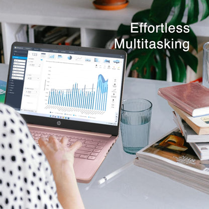 HP Stream 14" HD Laptop Celeron 16GB RAM 64GB eMMC Pink