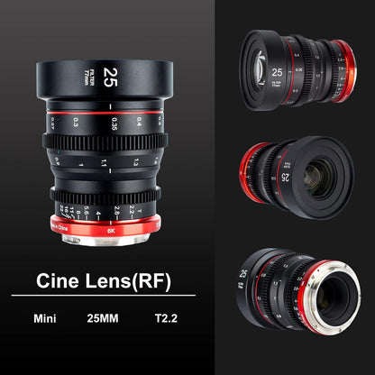 Meike 25mm T2.2 APS-C Cine Lens Canon RF