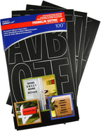 Westcott 15854 LetterCraft 4-Inch Vinyl Letters - Franklin Gothic Black