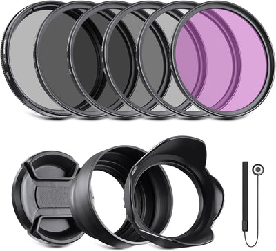 Neewer 10088184 58mm UV CPL FLD Filter Kit for Canon EOS