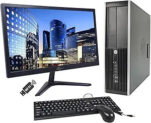HP 6300 SFF Desktop PC with 20" Monitor - i5, 8GB RAM, 128GB SSD (Renewed)
