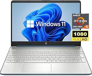 HP 15 Ryzen 5 15.6" FHD Laptop - Ryzen 5, 8GB RAM, 512GB SSD