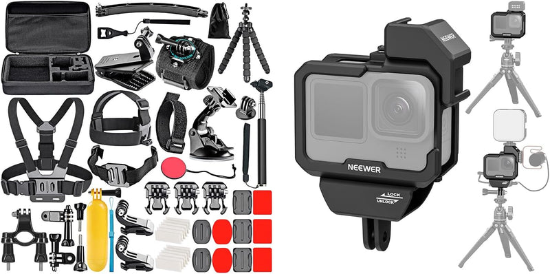 NEEWER Action Camera Accessory Kit for GoPro/DJI/Insta360 — main product image