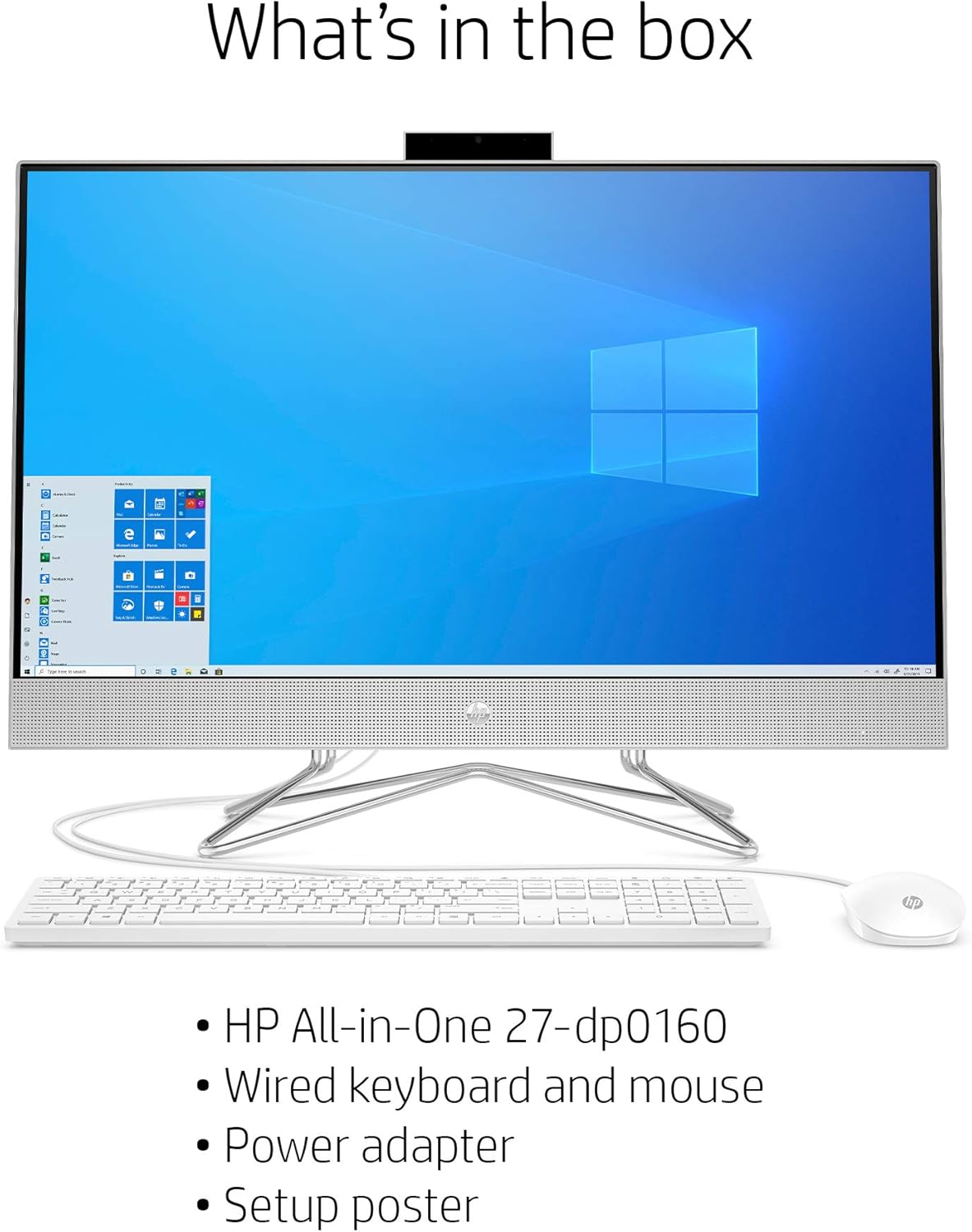 HP 27-dp0160 All-in-One Desktop Ryzen 5 16GB 512GB SSD