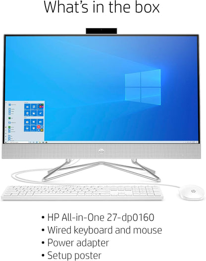 HP 27-dp0160 All-in-One Desktop Ryzen 5 16GB 512GB SSD