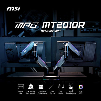 MSI MPG MT201DR Premium RGB Dual Monitor Stand