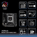 ASRock 90-MXBMP0-A0UAYZ B650I Lightning WiFi Mini-ITX Motherboard