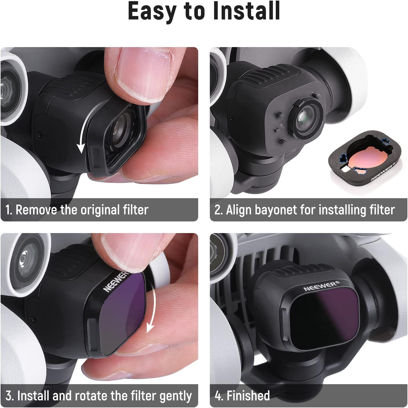 Neewer 10101227 ND Filter Set for DJI Mini 3/Mini 3 Pro