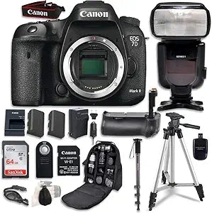 Canon EOS 7D Mark II DSLR Camera Bundle Renewed