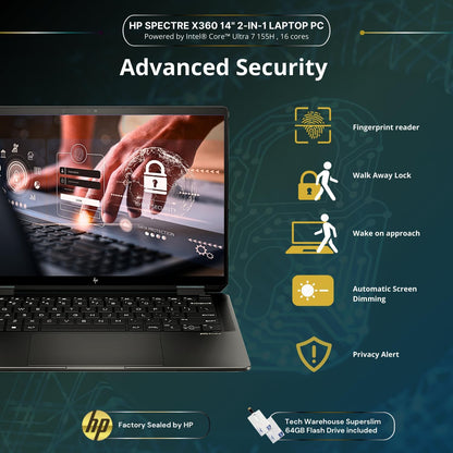 HP Spectre 14T x360 Intel Ultra 7 OLED Touch Laptop