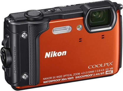 Nikon 26524 W300 Waterproof Underwater Digital Camera Orange