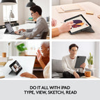 Logitech 920-010260 Combo Touch iPad Pro Keyboard Case Renewed