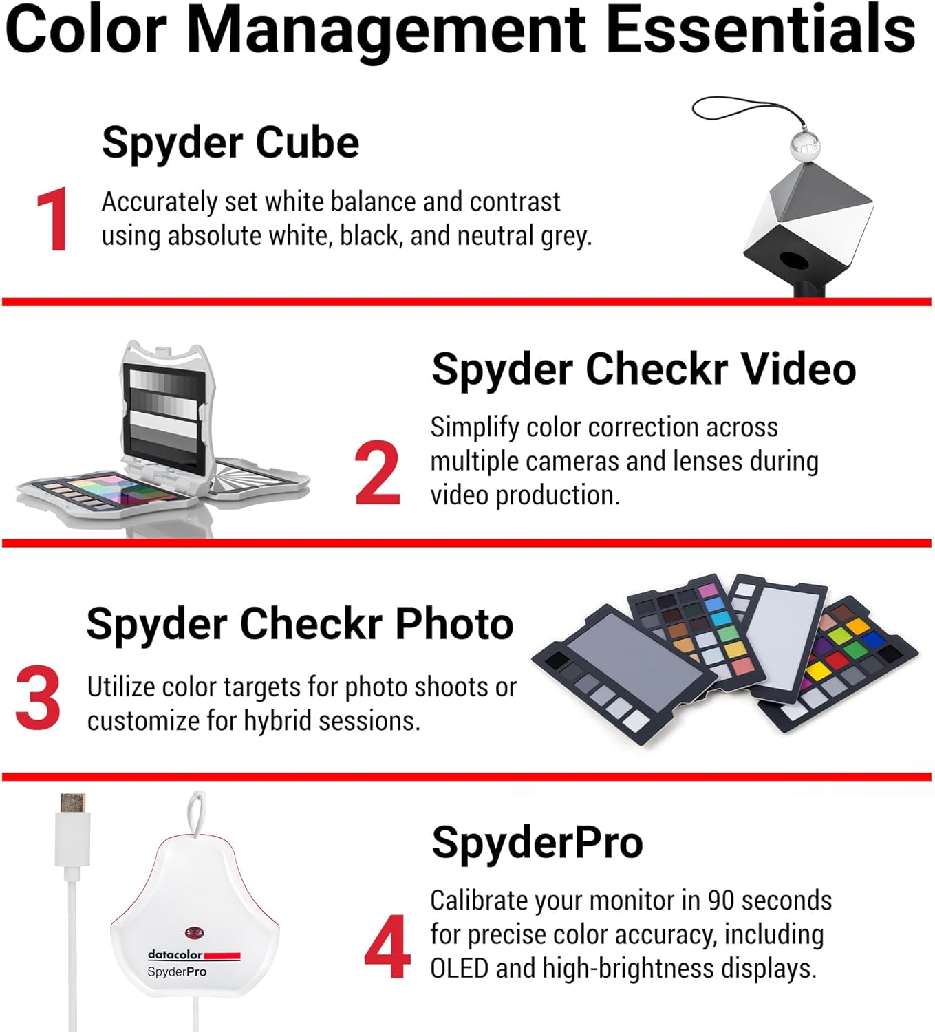 Datacolor SPK-PV125 Spyder Photo/Video Kit - Color Management 2024