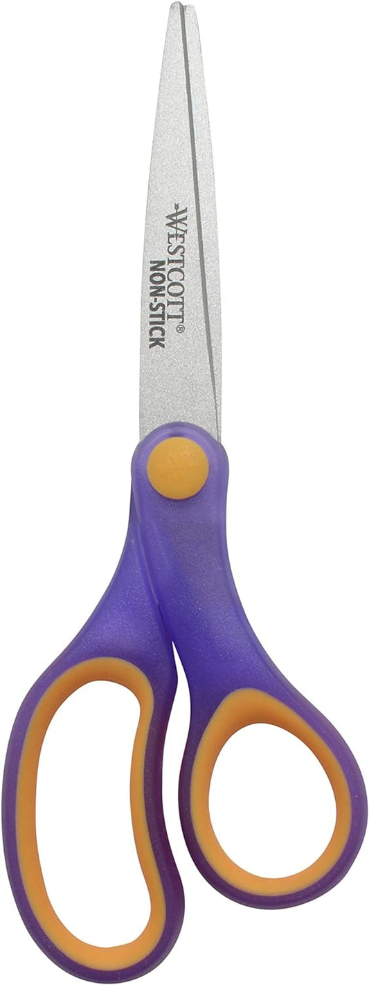 Westcott 17832 7" Non-Stick Kids Scissors Assorted Colors