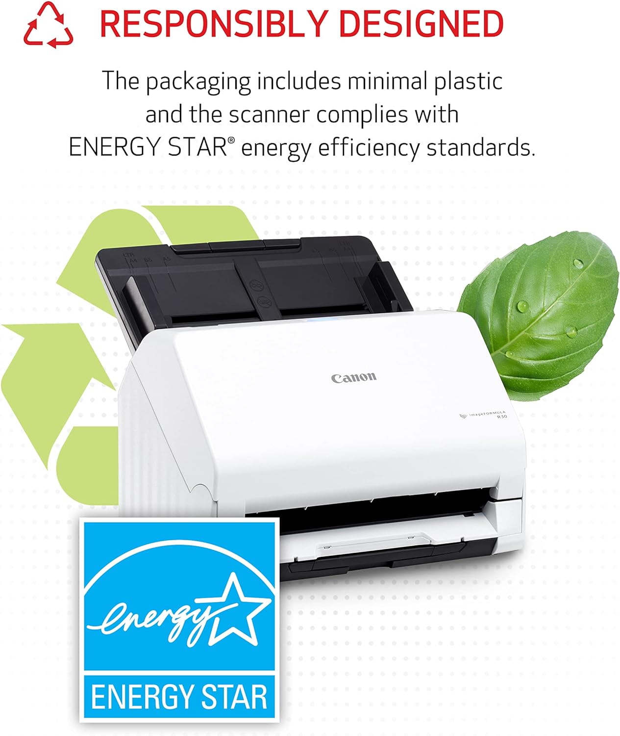 Canon imageFORMULA R30 Office Document Scanner