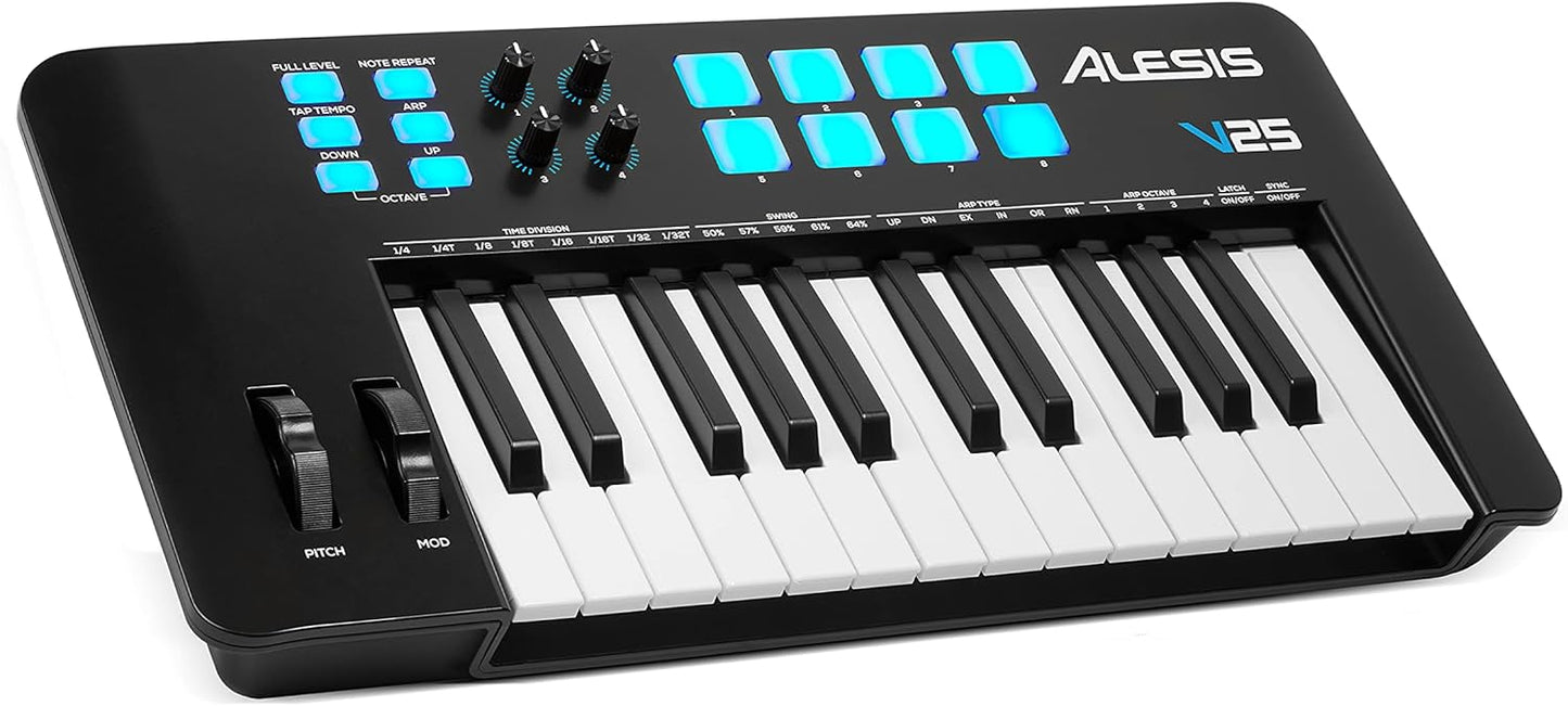 Alesis V25 MKII USB MIDI Keyboard Controller - 25 Keys, Software