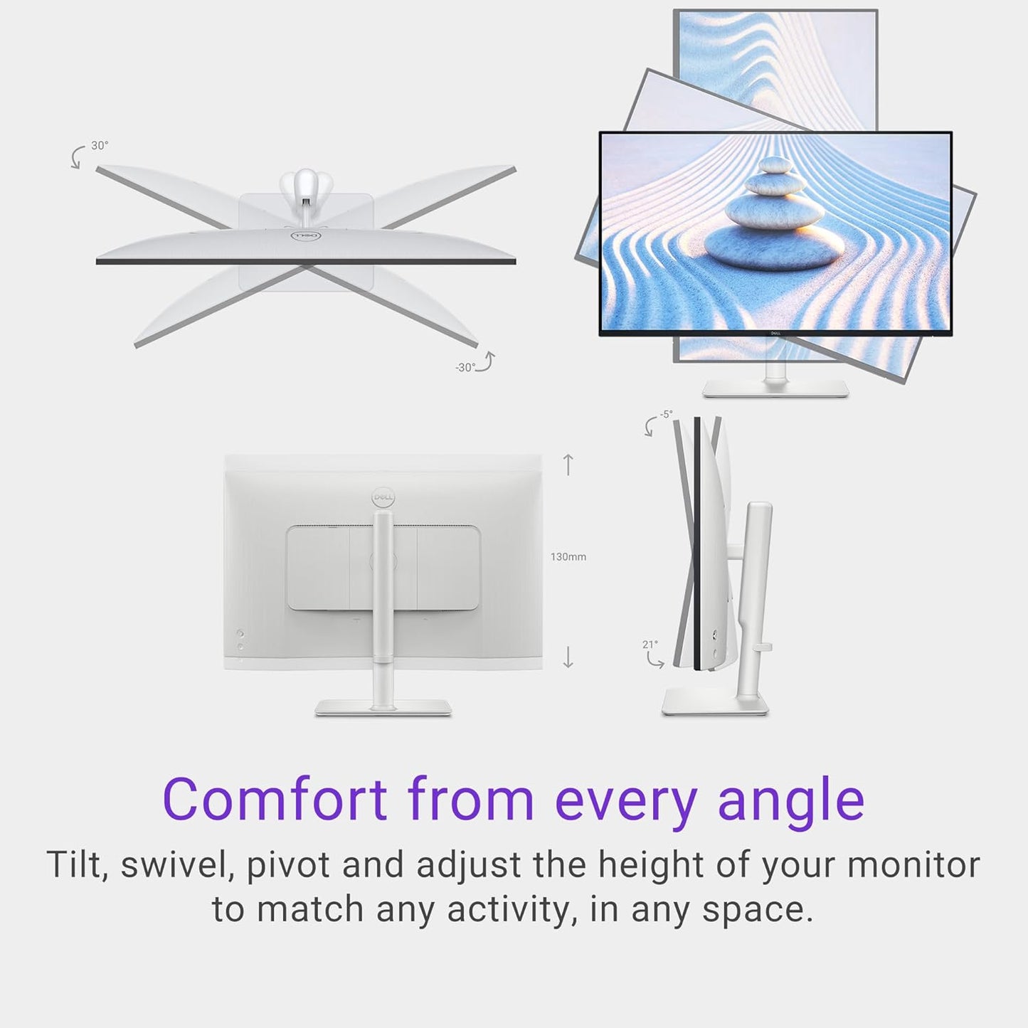 Dell S2725HS 27-Inch FHD 100Hz Monitor - Ash White