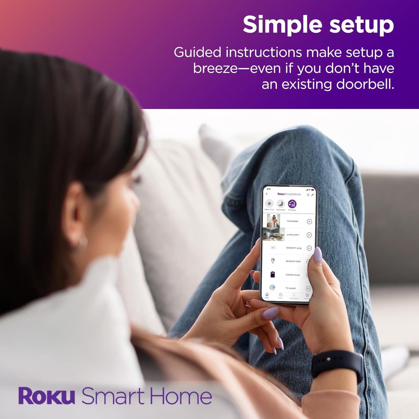 Roku Wire-free Video Doorbell Chime Renewed