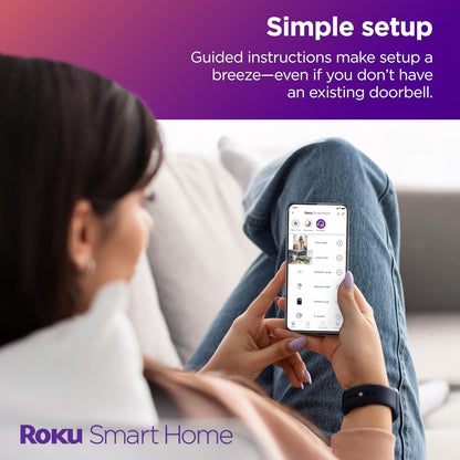 Roku Wire-free Video Doorbell Chime Renewed