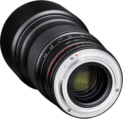 Rokinon 135M-C 135mm F2.0 Telephoto Lens Canon