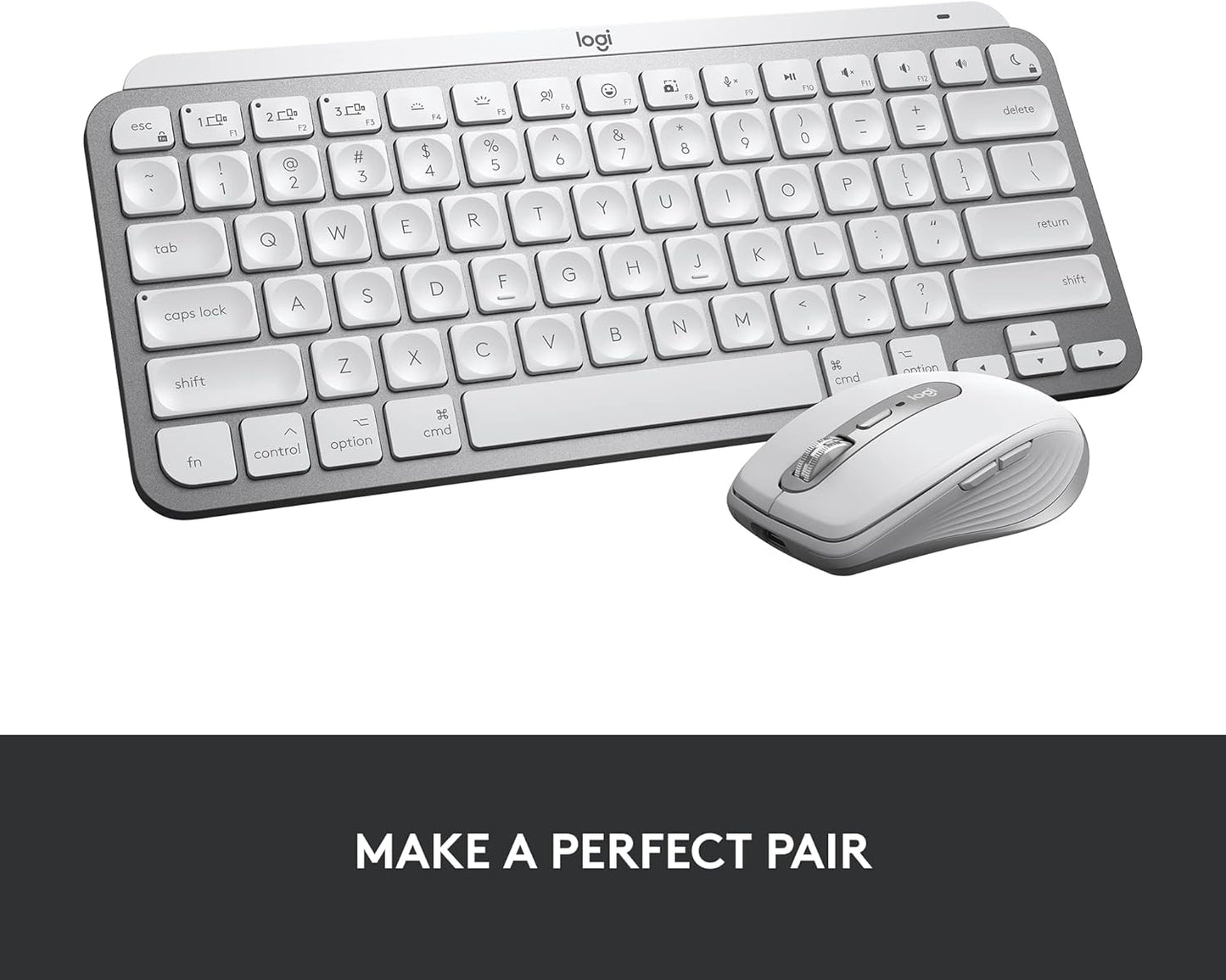 Logitech 920-010389 MX Keys Mini Mac Wireless Keyboard - Pale Grey