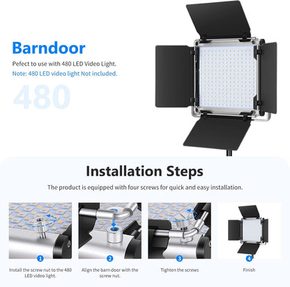 Neewer NA-480 LED Light Barn Door - for 480 LED Panel