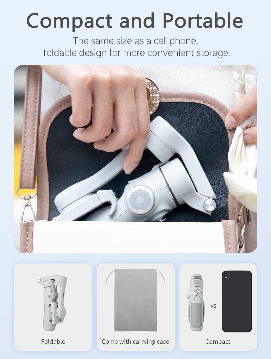 FeiyuTech VB 4 AI Tracking Smartphone Gimbal Stabilizer