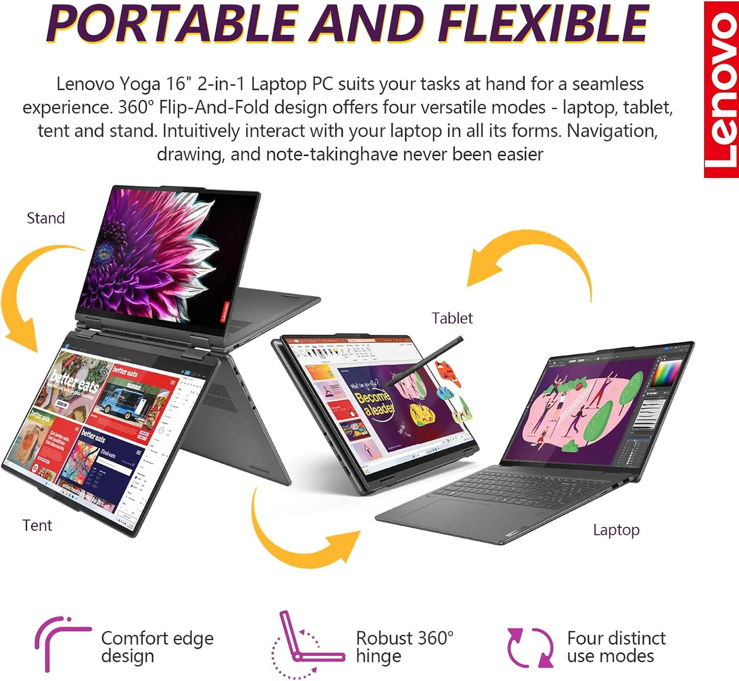 Lenovo 125U Yoga 7i 16" 2-in-1 Touch Laptop