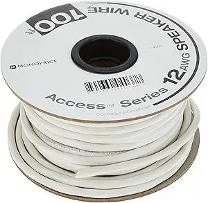 Monoprice 104037 12 AWG 4-Conductor CL2 Speaker Wire