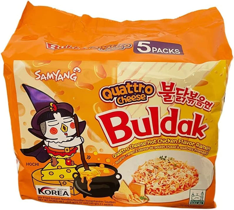 Samyang Buldak Quattro Cheese Ramen - Hot Chicken Flavor (5 Pack) — main product image