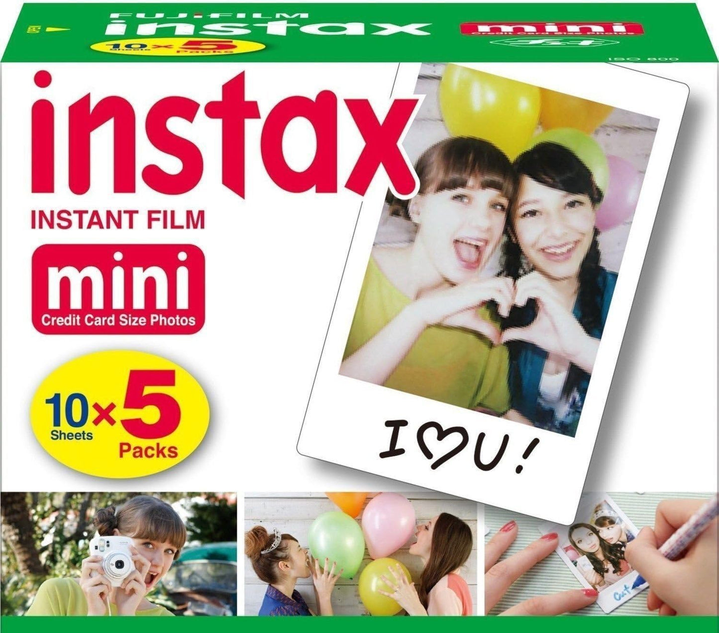 Fujifilm MAIN-567889 Instax Mini Film 50 Sheets (5 x 10 Packs)
