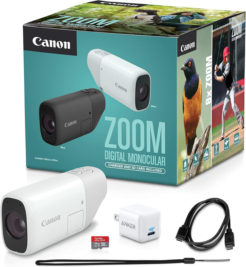 Canon 4838C018 PowerShot Zoom Digital Monocular - White — main product image
