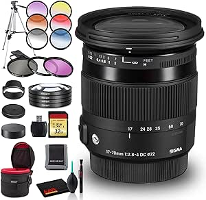 Sigma 884306 17-70mm Nikon Lens Bundle