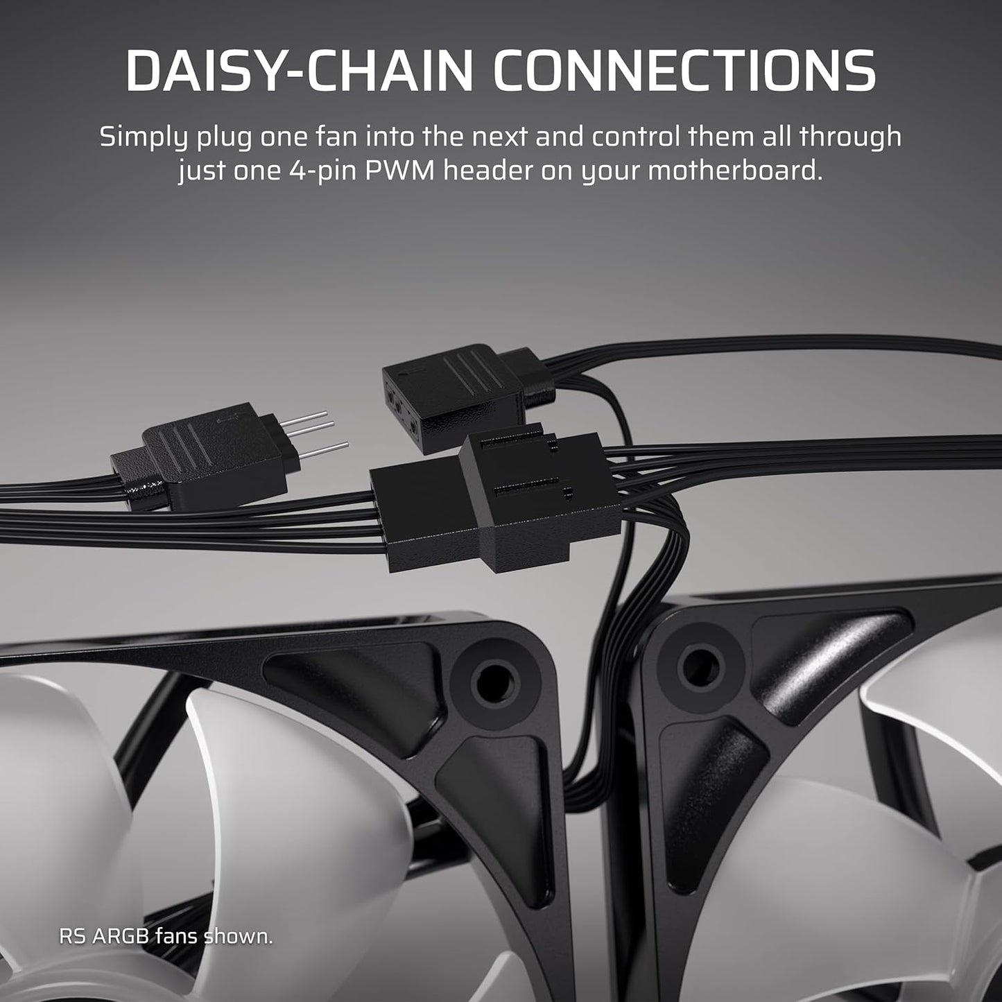 Corsair CO-9050189-WW RS120 120mm PWM Daisy-Chain Fans (3-Pack)
