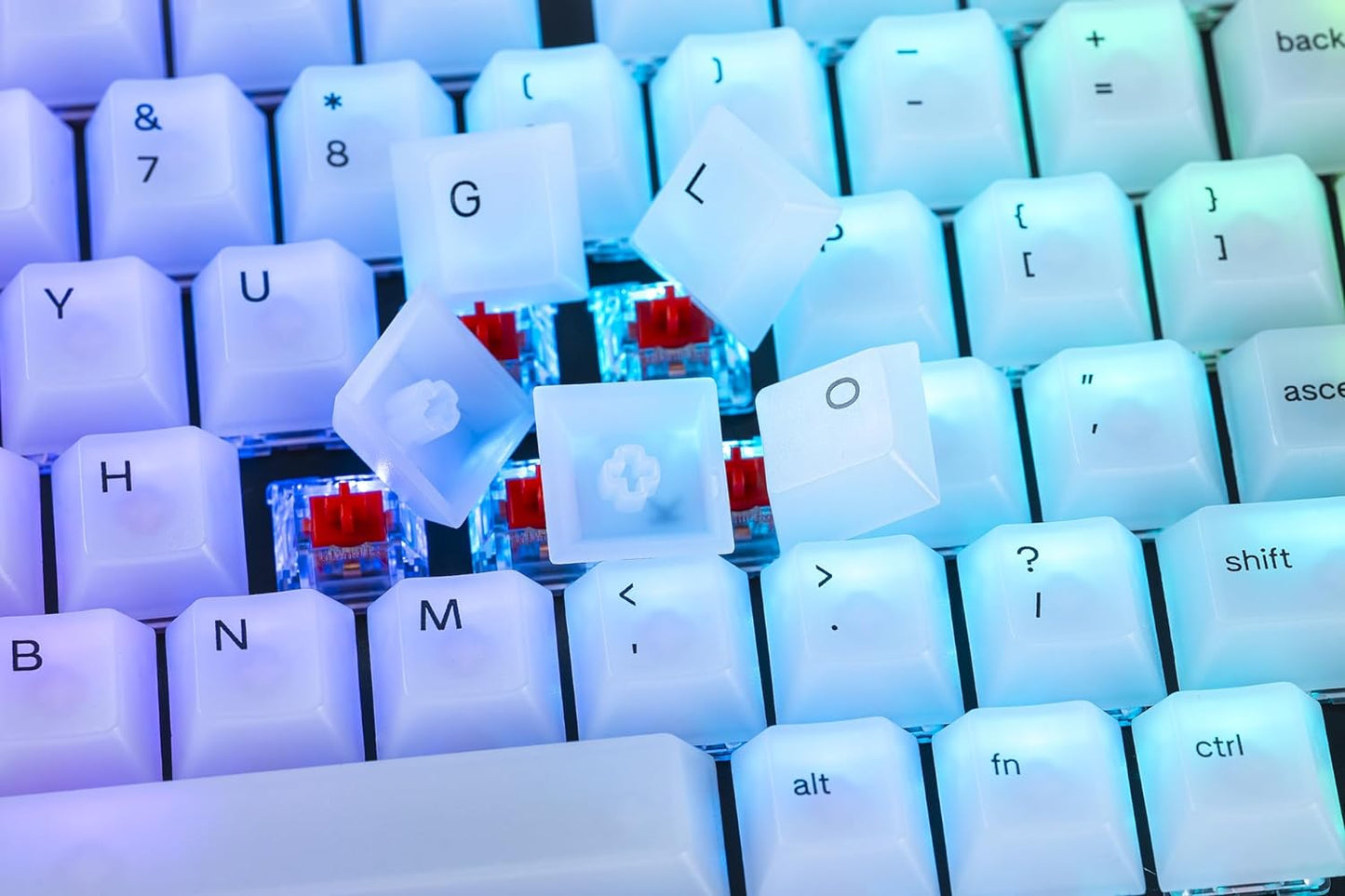 Glorious GLO-KC-POLY-RGB Polychroma RGB Keycaps Clear