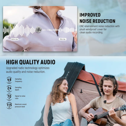 Neewer KM18 USB C Wireless Lavalier Microphone