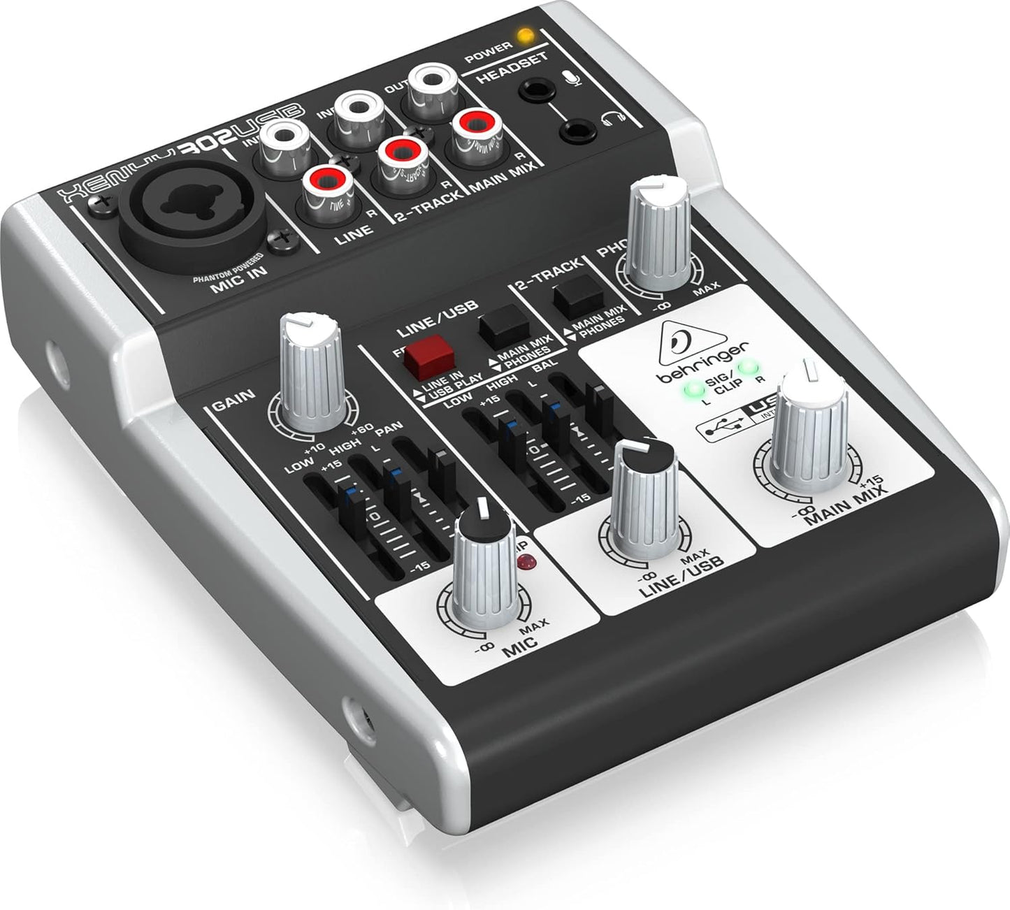 Behringer 302USB XENYX 5-Input Mixer - Mic Preamp, USB Interface