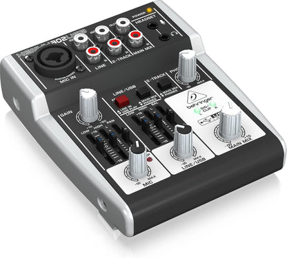 Behringer 302USB XENYX 5-Input Mixer - Mic Preamp, USB Interface