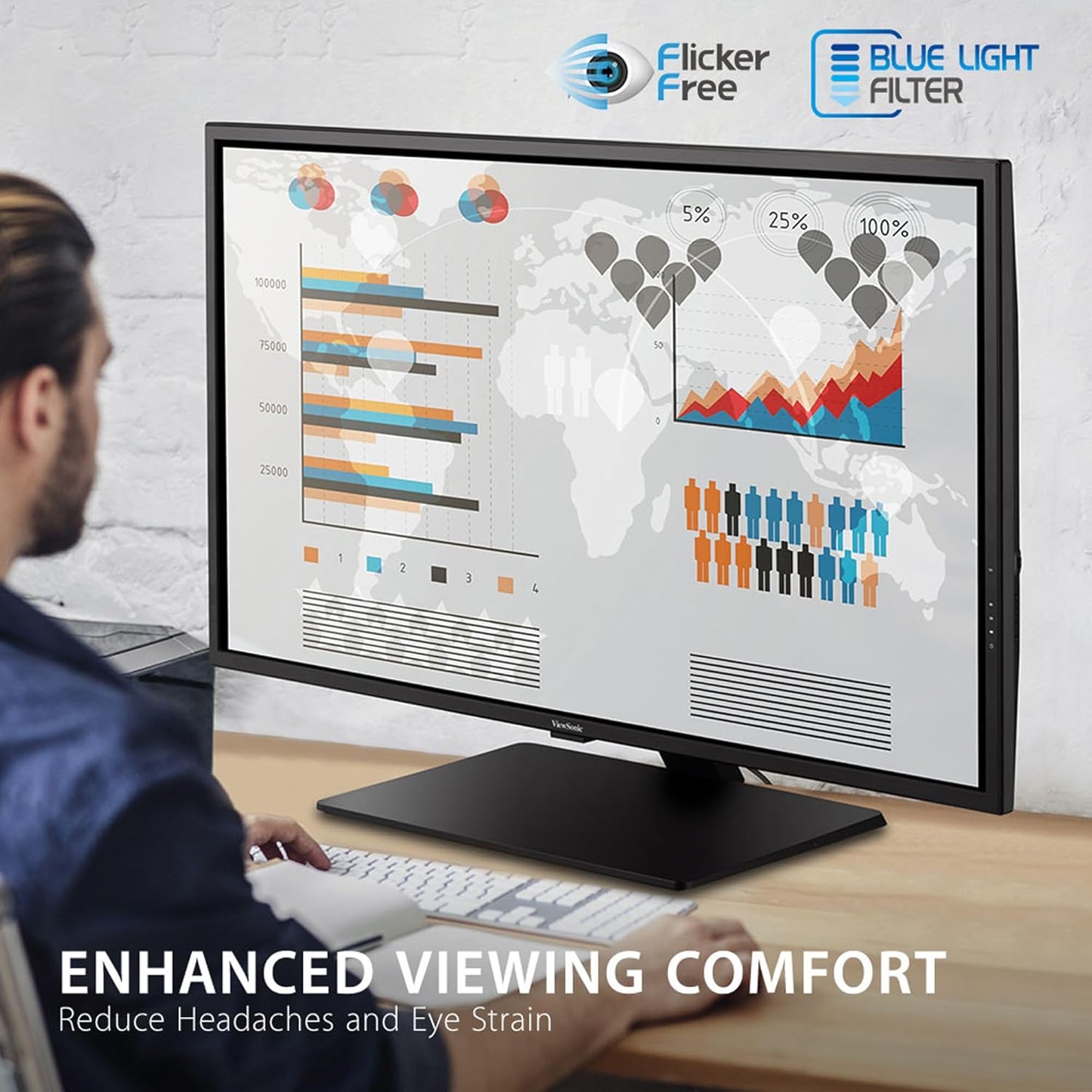 ViewSonic VX4381-4K 43" Ultra HD MVA Monitor