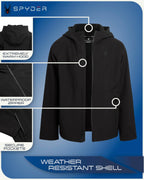 Spyder B SPYDER S SHELL JKT Boys' Fleece-Lined Softshell Jacket