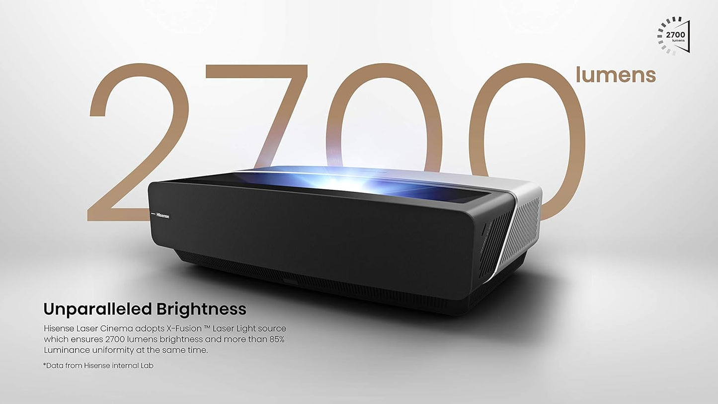 Hisense 120L5F 4K Laser Cinema Projector with ALR Screen