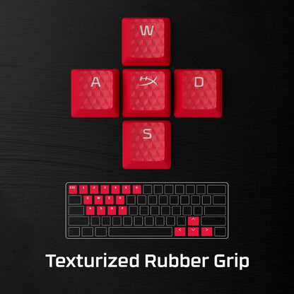 HyperX 519T6AA#ABA Rubber Keycaps - Gaming Accessory Kit - Red