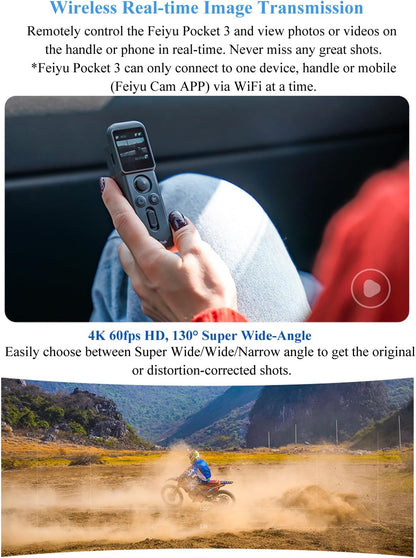 FeiyuTech Pocket 3 Kit - 4K Gimbal Action Camera