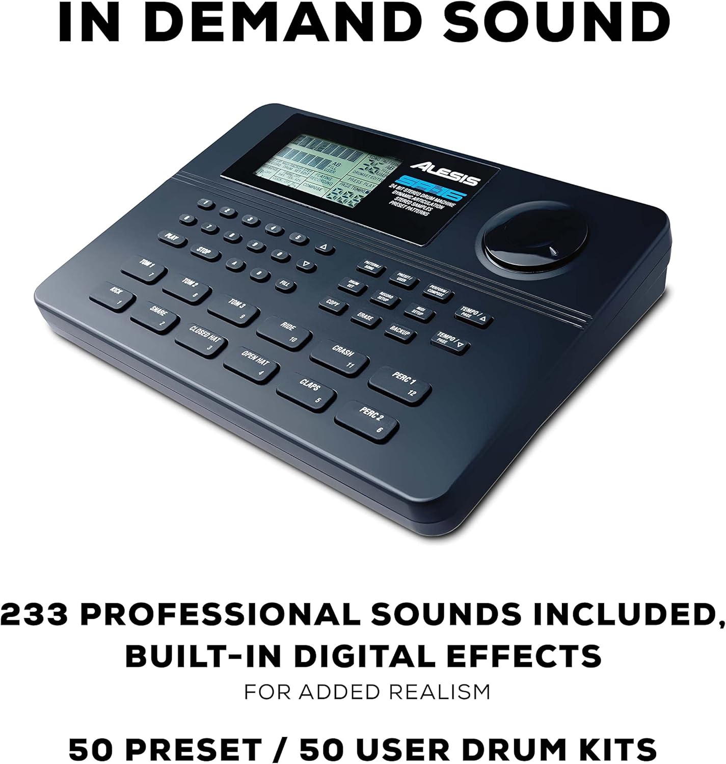 Alesis SR16 Drum Machine - 24-Bit Digital Percussion