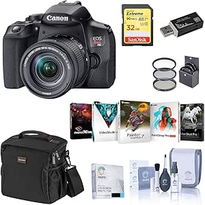 Canon EOS Rebel T8i DSLR Camera Bundle