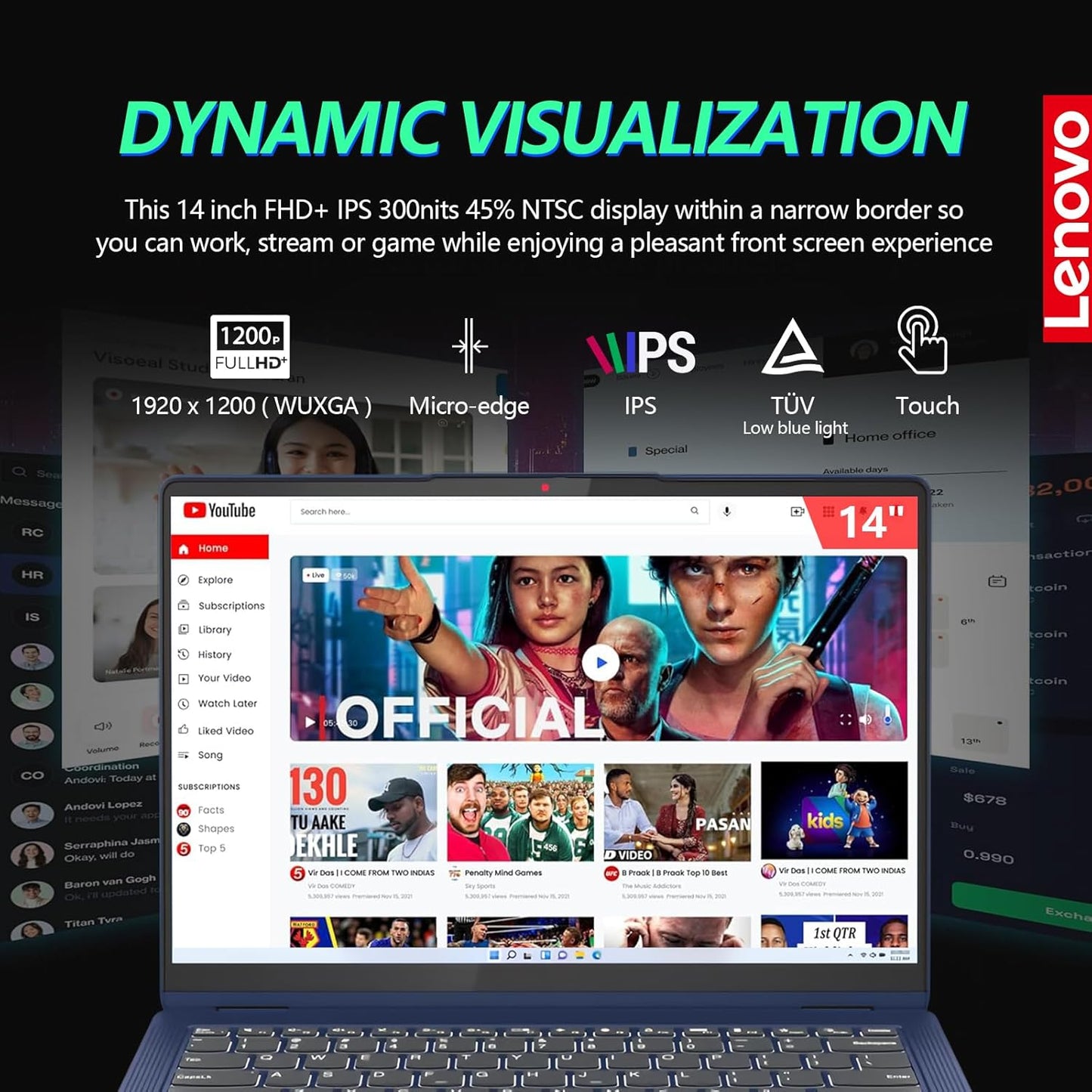 Lenovo IdeaPad Flex 5 2-in-1 Touchscreen Laptop i5 1TB