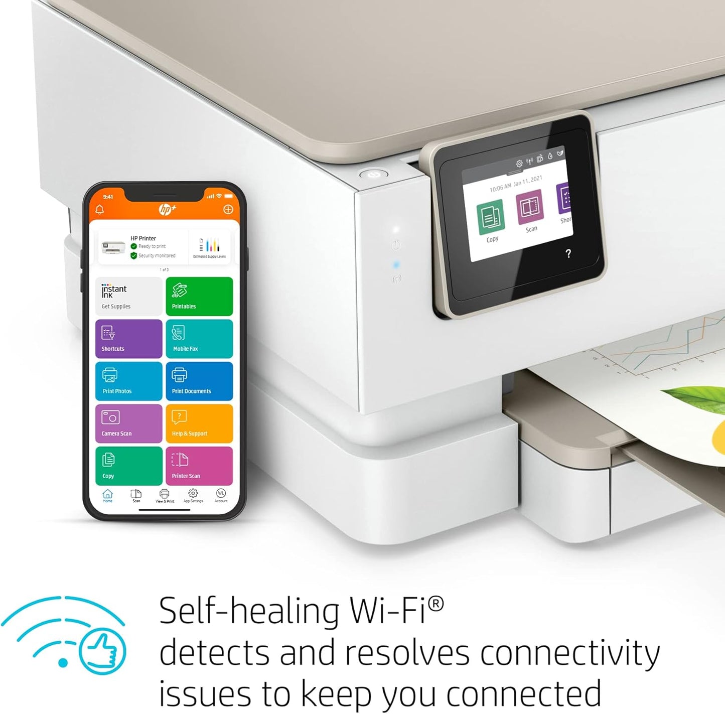 HP 7255e Envy Inspire Wireless Color Printer